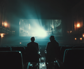 movie scene in cinema - generated for MovieFlo review